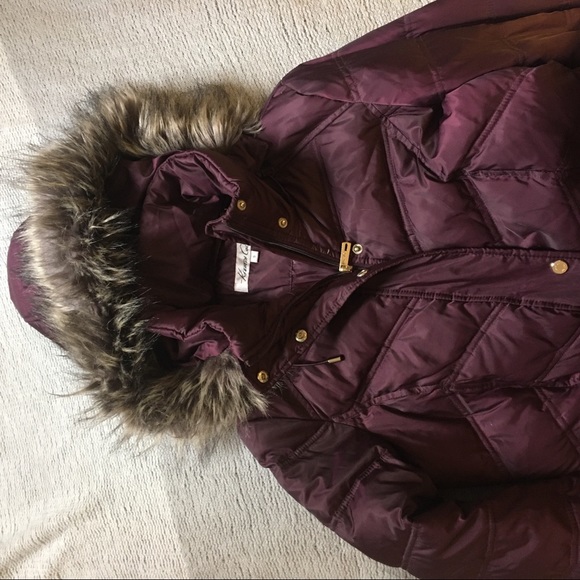 Kenneth Cole aubergine coat - Picture 3 of 4